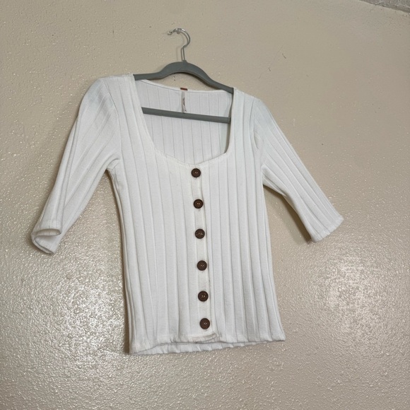 Free People Central Park Ribbed Button Up Cardigan - Picture 7 of 8